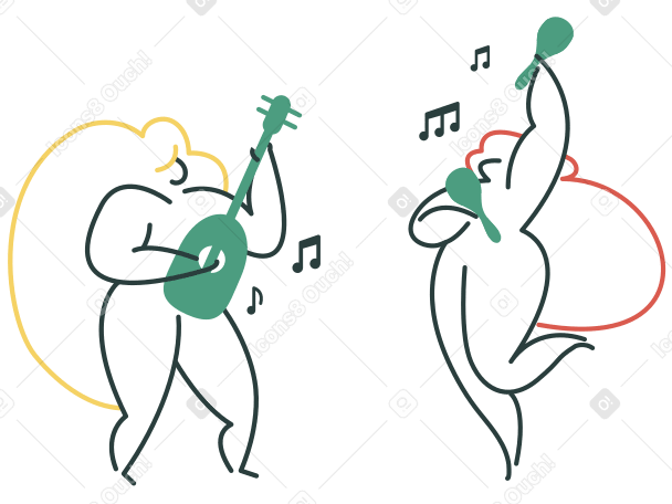 Playing music PNG, SVG