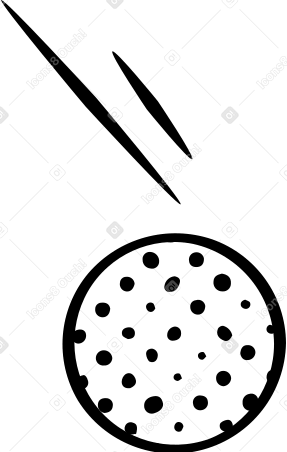 polka dot molecule Illustration in PNG, SVG