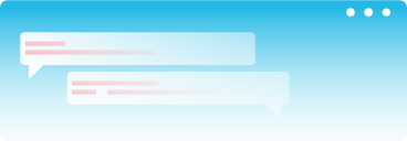 Navegador azul con mensajes PNG, SVG