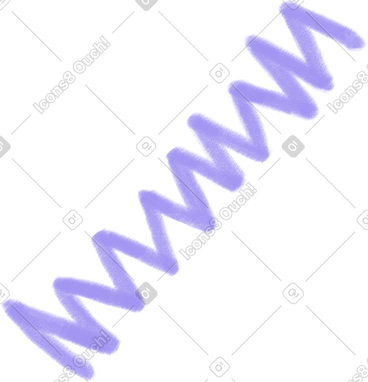 Purple zigzag line PNG, SVG