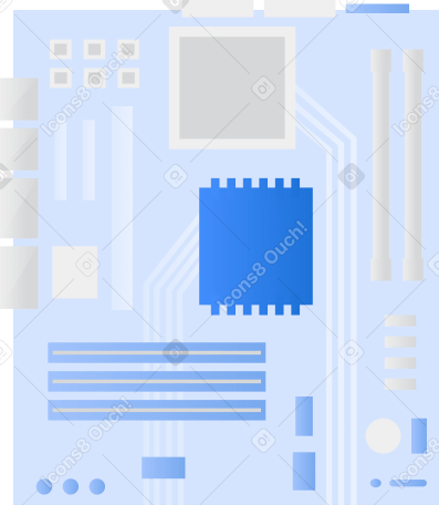 computer motherboard PNG, SVG