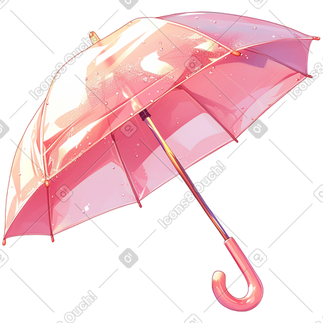 粉色雨伞 PNG, SVG