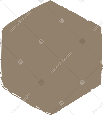 dark grey hexagon Illustration in PNG, SVG