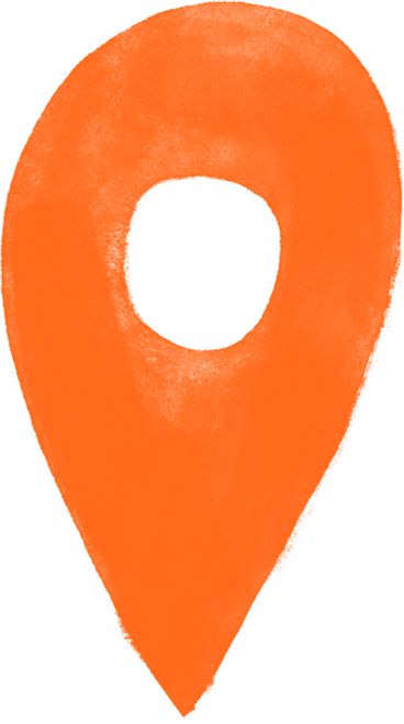 orange gps sign PNG, SVG