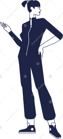 woman in denim PNG, SVG