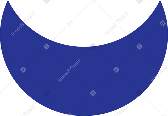 crescent dark blue Illustration in PNG, SVG