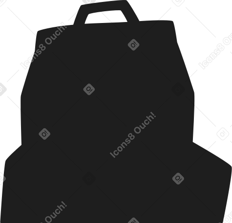 shadow of backpack Illustration in PNG, SVG