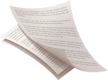 floating papers PNG, SVG