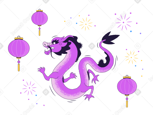 Dragon chinois PNG, SVG