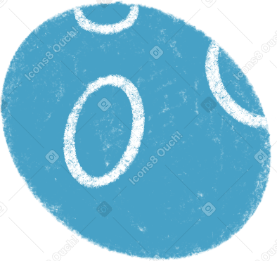 blue chocolate egg Illustration in PNG, SVG