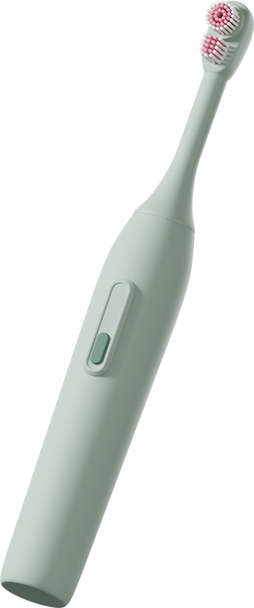 green electric toothbrush PNG, SVG