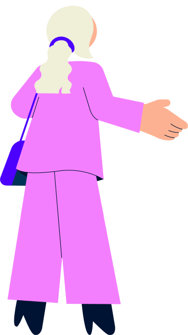 woman standing turned back PNG, SVG