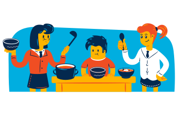 Family lunch PNG, SVG