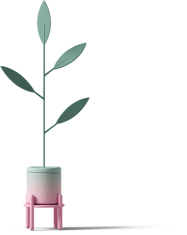 Hohe topfpflanze auf ständer PNG, SVG