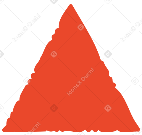 triangle red Illustration in PNG, SVG