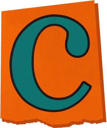 Collage lowercase letter c PNG, SVG