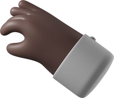 Черная кожа рука берет в PNG, SVG