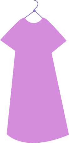 pink hanging dress Illustration in PNG, SVG