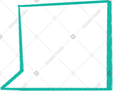 Square speech bubble PNG, SVG