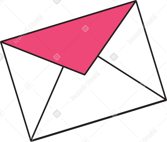the envelope Illustration in PNG, SVG