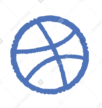 dribbble logo Illustration in PNG, SVG