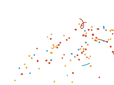 colorful confetti animierte Grafik in GIF, Lottie (JSON), AE