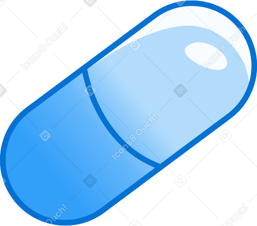 blaue pille PNG, SVG