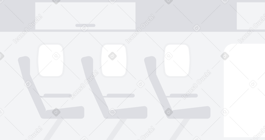Фон сиденья самолета в PNG, SVG