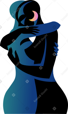 Abrazos femeninos PNG, SVG