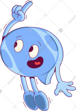 flying blue speech bubble PNG, SVG