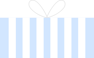 striped gift box PNG, SVG