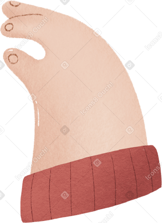 red sleeve arm PNG, SVG
