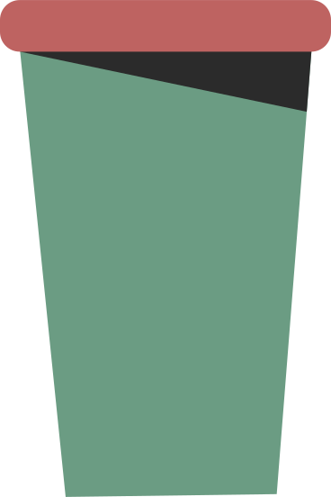 green cup with red lid PNG, SVG