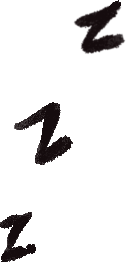 black sleep symbol zzz PNG, SVG