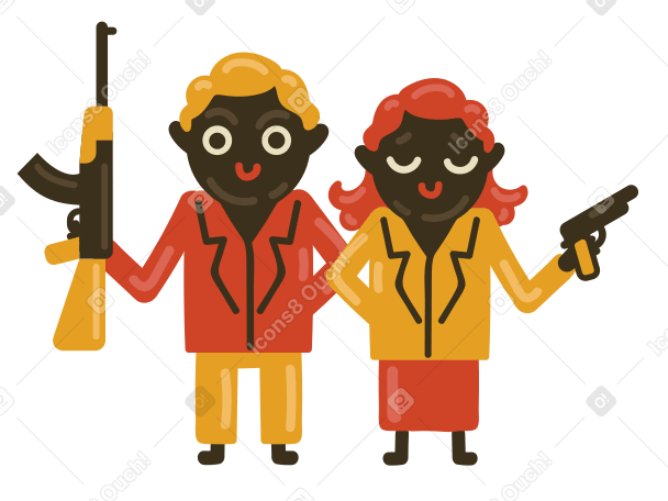 Bonnie and Clyde PNG, SVG