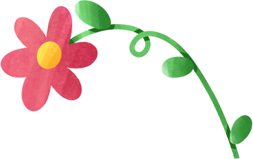 red flower on a green pod PNG, SVG