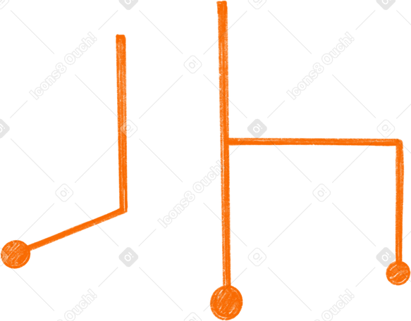orange motherboard Illustration in PNG, SVG