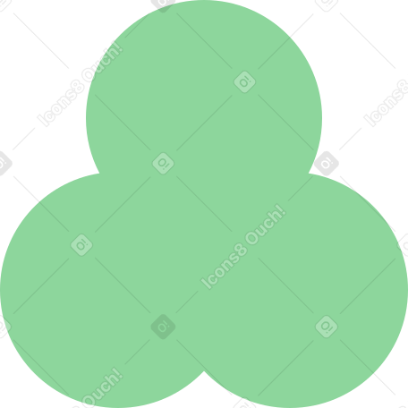 green trefoil PNG, SVG
