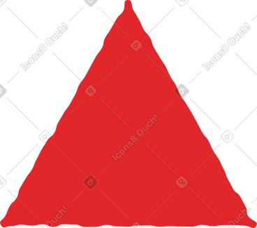 Red triangle PNG, SVG