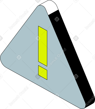 triangle with an error Illustration in PNG, SVG