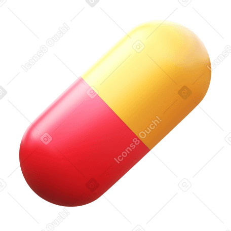 3D pill PNG, SVG