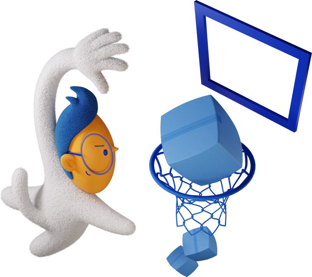 boy basketball boxes Illustration in PNG, SVG
