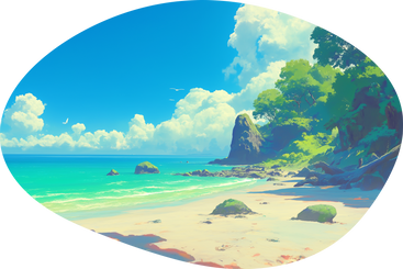 Пляжный фон в PNG, SVG