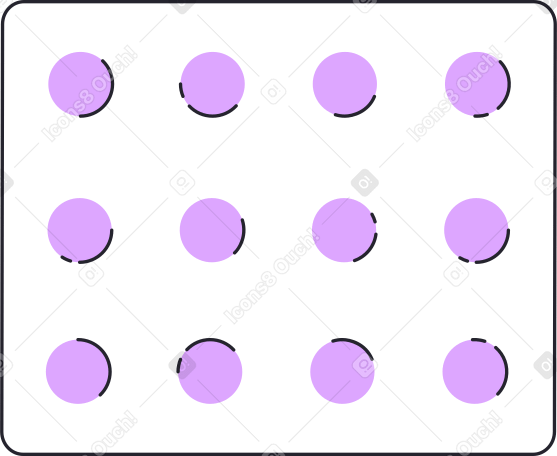 big pill blister PNG, SVG
