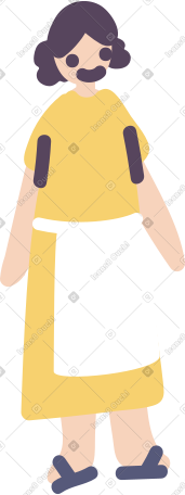 围裙微笑的女孩 PNG, SVG