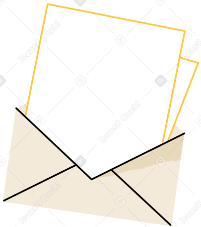 Carta con papel PNG, SVG