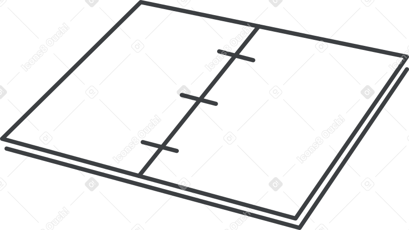 book with a black outline PNG, SVG