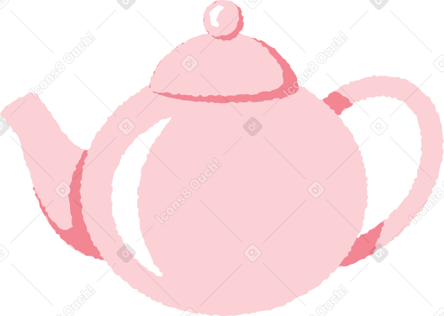 teapot Illustration in PNG, SVG