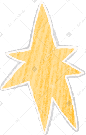 big yellow star PNG, SVG