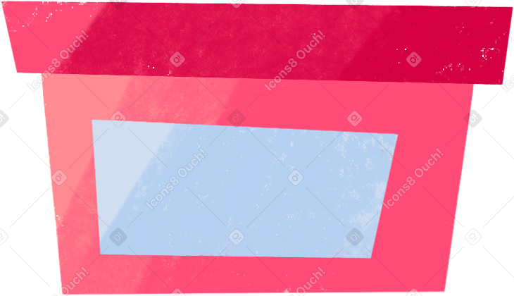 pink box PNG, SVG